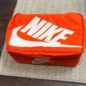 Nike orange travel shoebox